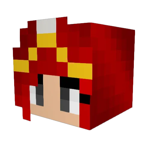 BillyRdz Minecraft avatar head, 3D render
