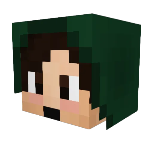 BillyTheBush Minecraft avatar head, 3D render