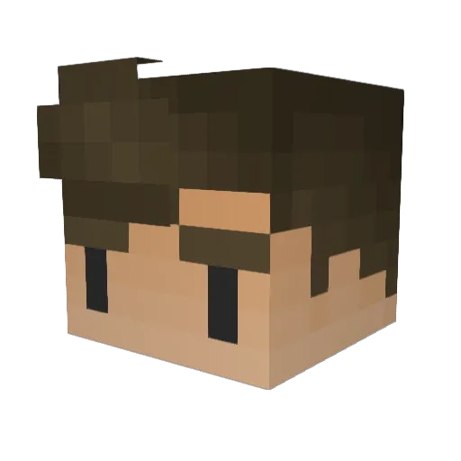 BillyTheCat22 Minecraft avatar head, 3D render