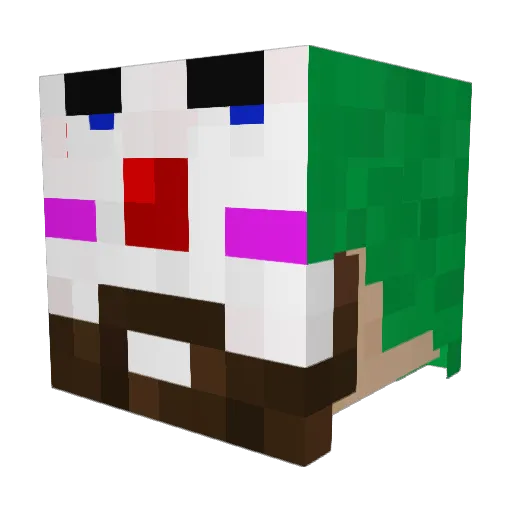 BillyXP Minecraft avatar head, 3D render