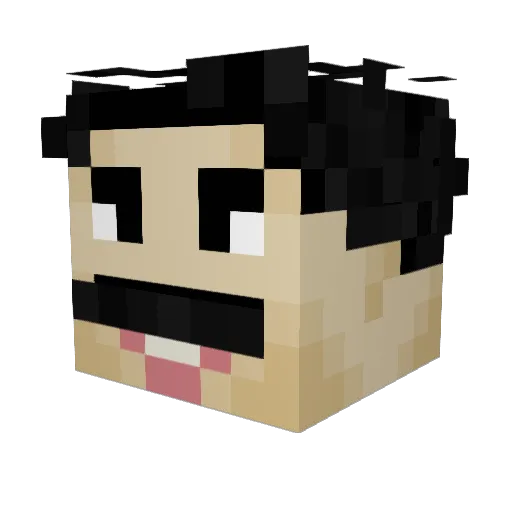Billy_T_Friendly Minecraft avatar head, 3D render
