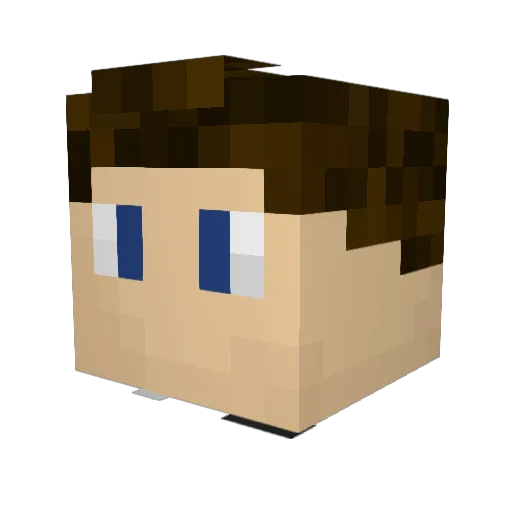 Billyball665 Minecraft avatar head, 3D render