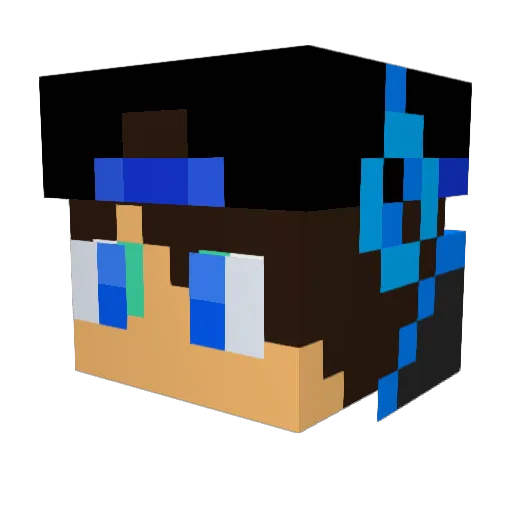 Billybear01 Minecraft avatar head, 3D render