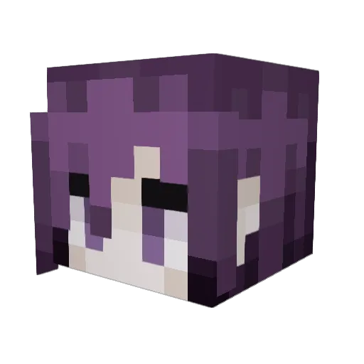 Billybob7u7 Minecraft avatar head, 3D render