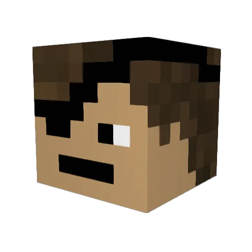Billybobjoe6764 Minecraft avatar head, 3D render