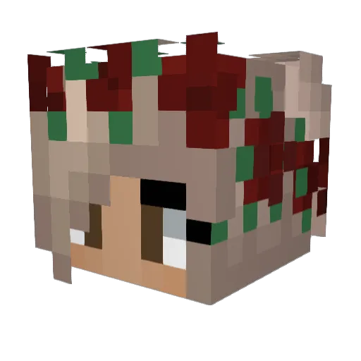 Billybobjooe Minecraft avatar head, 3D render