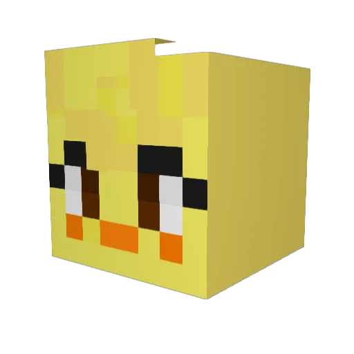 BillyboyTV Minecraft avatar head, 3D render