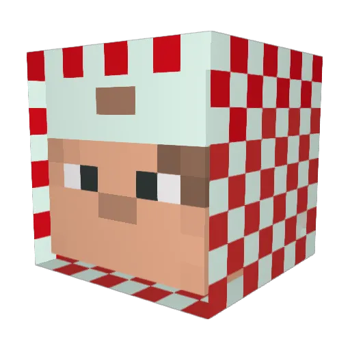 Billycraft2104 Minecraft avatar head, 3D render