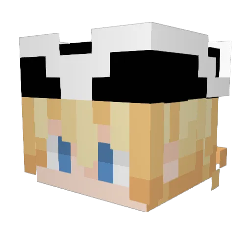 BillygoatBob Minecraft avatar head, 3D render