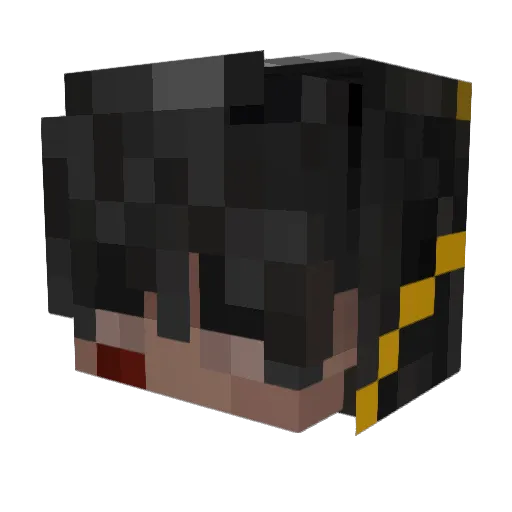 BillysAU Minecraft avatar head, 3D render