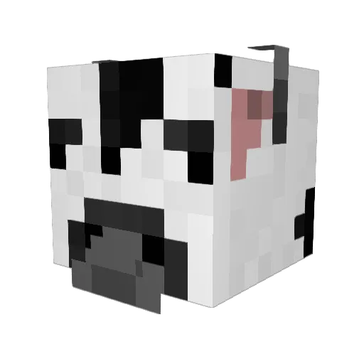 BillytheCattle Minecraft avatar head, 3D render