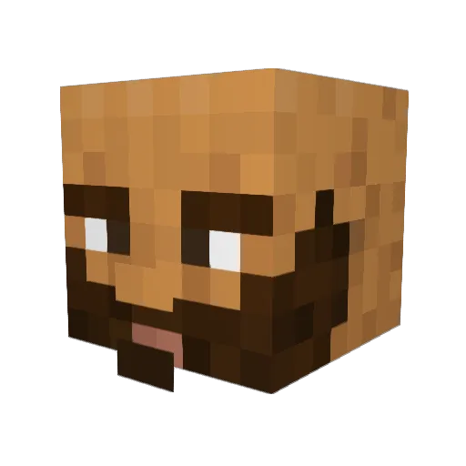 Bilo181 Minecraft avatar head, 3D render