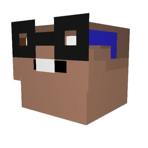 BiloliB Minecraft avatar head, 3D render