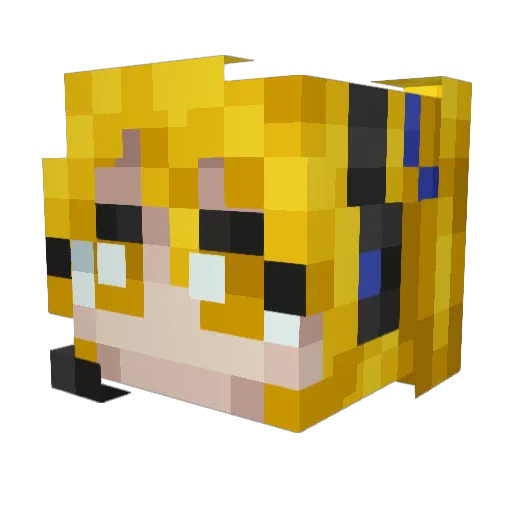 Bilwir Minecraft avatar head, 3D render