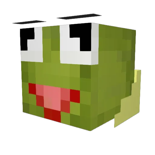 Bilzeh Minecraft avatar head, 3D render