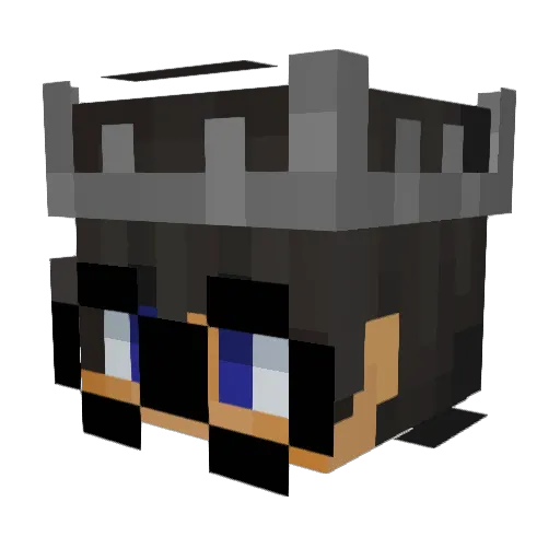 BimDumKappa Minecraft avatar head, 3D render