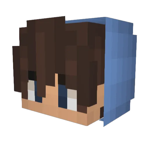 BimKurde Minecraft avatar head, 3D render