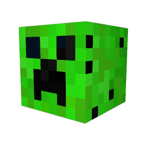 BimQ Minecraft avatar head, 3D render