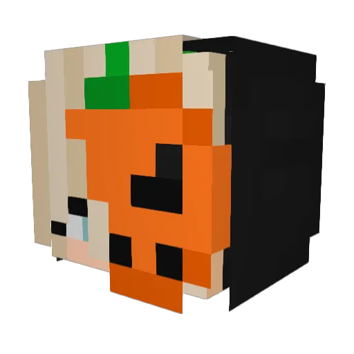 BimReal Minecraft avatar head, 3D render