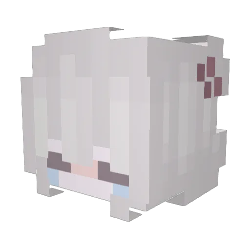 Bimbalkopf Minecraft avatar head, 3D render