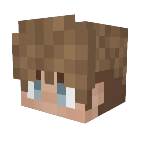 Bimies Minecraft avatar head, 3D render