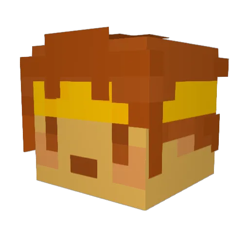 Bimmiesar Minecraft avatar head, 3D render