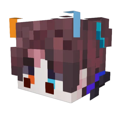 Bimom2015 Minecraft avatar head, 3D render