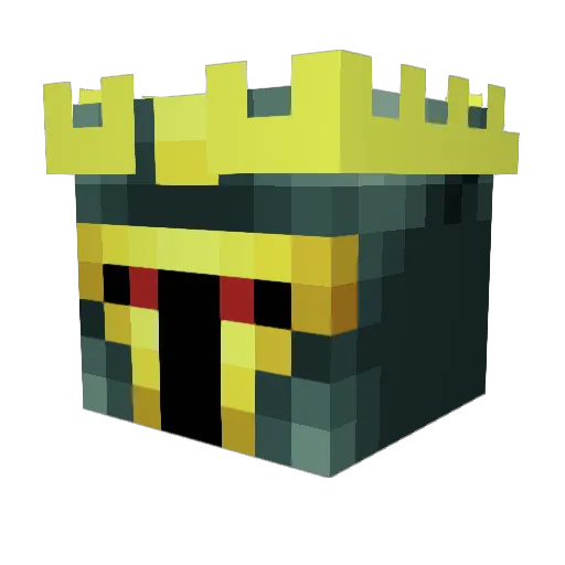 Bimono Minecraft avatar head, 3D render