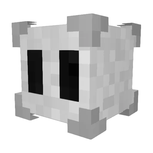 Bimooz Minecraft avatar head, 3D render
