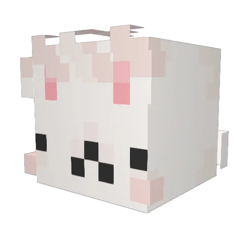 Bimpert Minecraft avatar head, 3D render