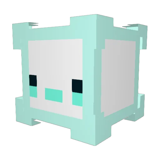 BimsZ Minecraft avatar head, 3D render