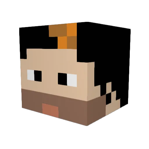 Bims_Freez Minecraft avatar head, 3D render