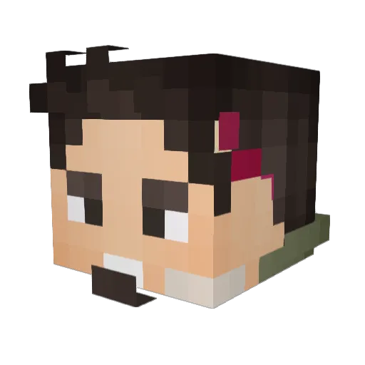 Bimzoncio Minecraft avatar head, 3D render