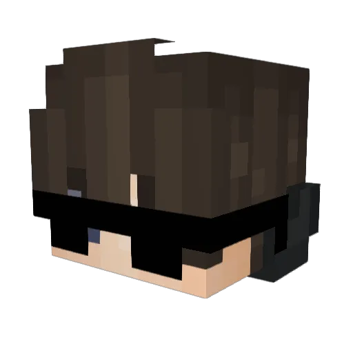 BinBeschaeftigt Minecraft avatar head, 3D render