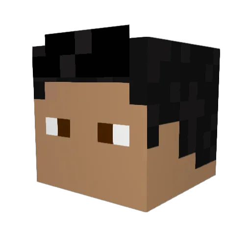 BinDrawSul Minecraft avatar head, 3D render