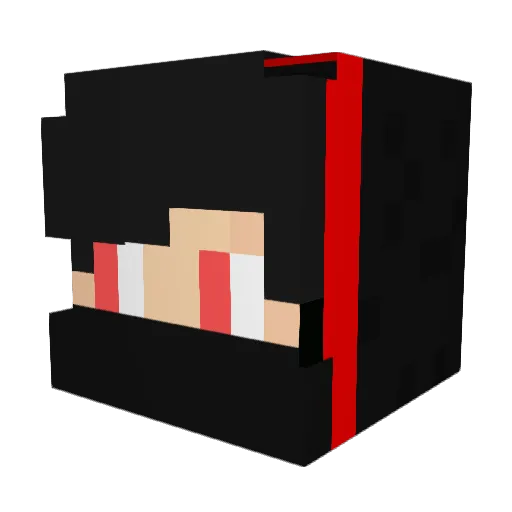BinGutShepiii_HD Minecraft avatar head, 3D render