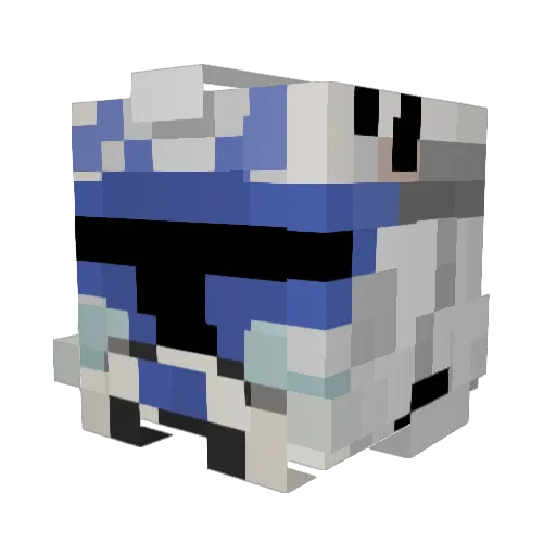 BinHarden Minecraft avatar head, 3D render
