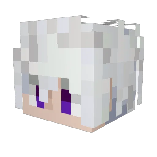 BinSuna Minecraft avatar head, 3D render