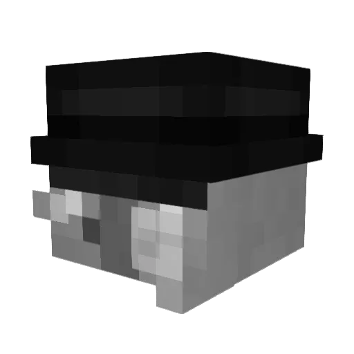 BinTraitor Minecraft avatar head, 3D render