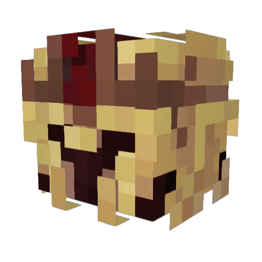 Bin_Tian Minecraft avatar head, 3D render