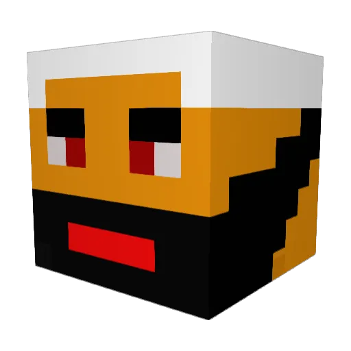 Bin_laden69420 Minecraft avatar head, 3D render