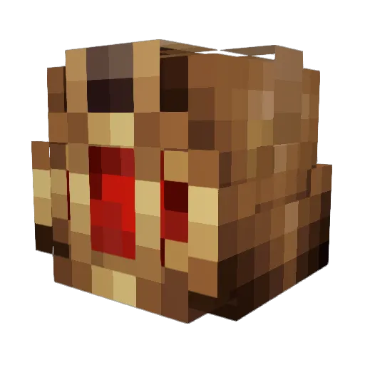 BinaryChaos Minecraft avatar head, 3D render