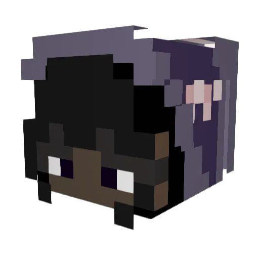 Binary_Bunny Minecraft avatar head, 3D render