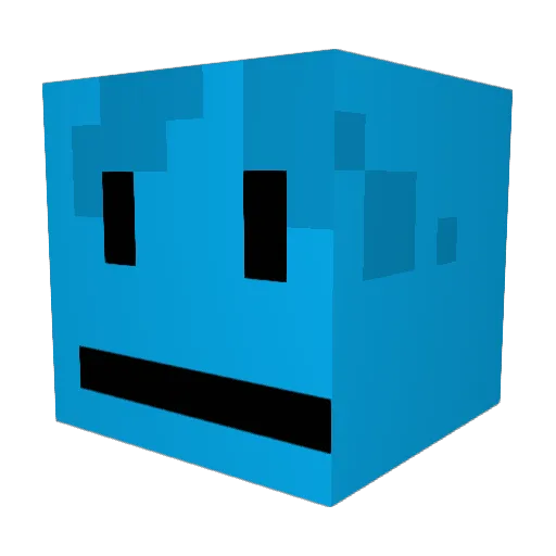 Binatron Minecraft avatar head, 3D render