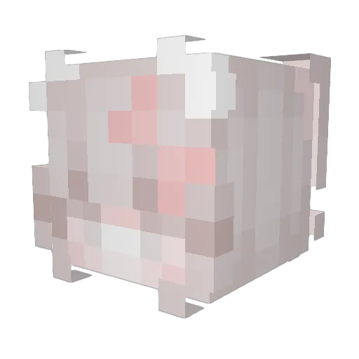 Binbin03 Minecraft avatar head, 3D render