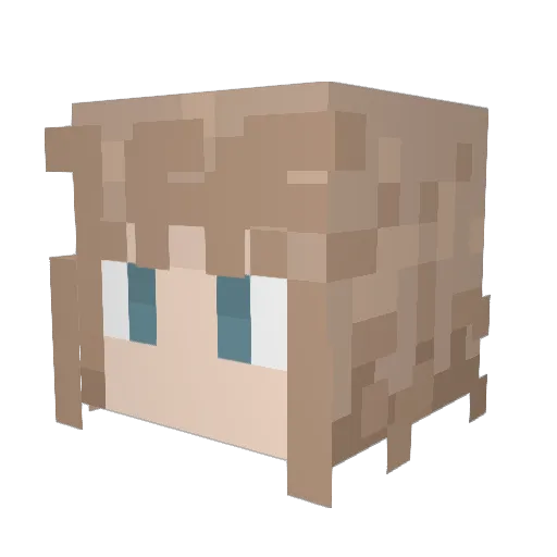 BindMC Minecraft avatar head, 3D render