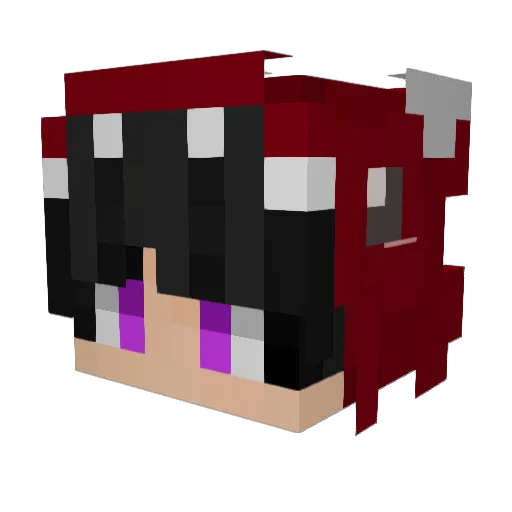 Bindeado Minecraft avatar head, 3D render