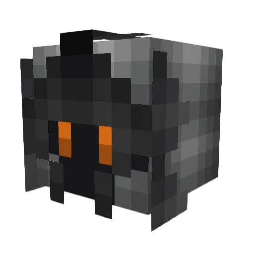 BinderUHC Minecraft avatar head, 3D render