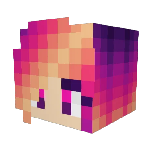 Bindi2005 Minecraft avatar head, 3D render