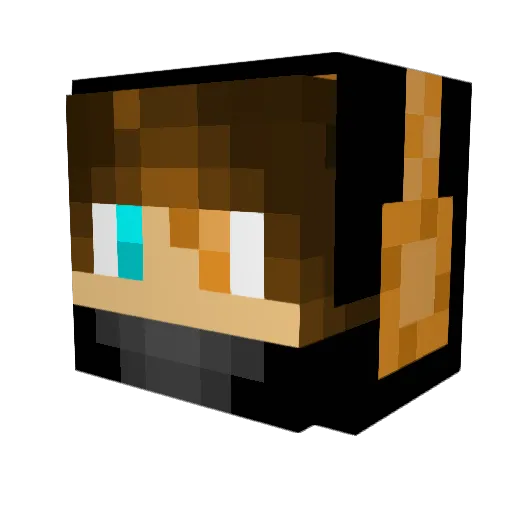 Bindz32 Minecraft avatar head, 3D render